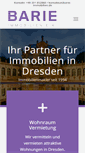 Mobile Screenshot of barie-immobilien.de